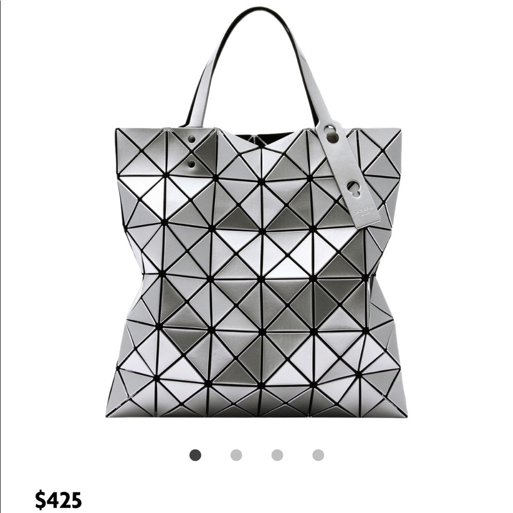 *SOLD*  BAO ISSEY MIYAKE Lucent Tote Silver NWT